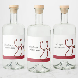 Étiquettes Pour Bouteilles De Liqueur Médecin, Infirmière, Médicale, hôpital