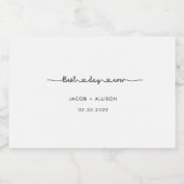 Étiquettes Pour Bouteilles De Liqueur meilleure journée jamais élégant mariage faveur ma (Étiquettes simples)