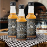 Étiquettes Pour Bouteilles De Liqueur Mens Funny Whiskey 30e anniversaire<br><div class="desc">Célébrez le grand 3-0 avec style et humour avec ce design d'anniversaire au whisky vintage d'inspiration étiquette. La typographie noir, or et blanc est ornée et élégante, lui conférant une atmosphère rétro vintage classique. Parfait pour l'homme (ou la femme !) dans votre vie qui aime leur scotch, les esprits, le...</div>