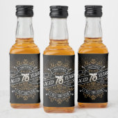 Étiquettes Pour Bouteilles De Liqueur Mens Funny Whiskey 75e anniversaire (Bouteilles)