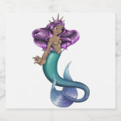 Étiquettes Pour Bouteilles De Liqueur Mermaid Iole (Étiquettes simples)