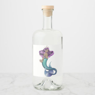 Étiquettes Pour Bouteilles De Liqueur Mermaid Iole