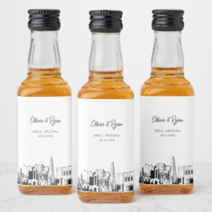 Étiquettes Pour Bouteilles De Liqueur Mesa Arizona Party Favoriser Cadeau de bienvenue p