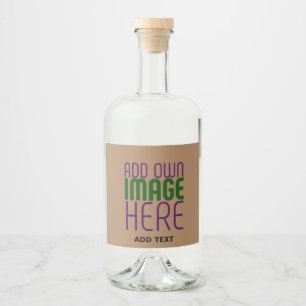 ÉTIQUETTES POUR BOUTEILLES DE LIQUEUR MODELE DE TEXTE D'IMAGE MARRON SIMPLE ÉDITABLE MOD