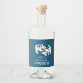 Étiquettes Pour Bouteilles De Liqueur Monstera Maison Coquito Recette Marque d'entrepris (Devant)