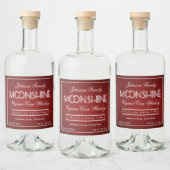 Étiquettes Pour Bouteilles De Liqueur Moonshine Ruby Red (Bouteilles)