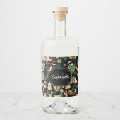 Étiquettes Pour Bouteilles De Liqueur Motif mexicain (Devant)