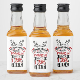 Étiquettes Pour Bouteilles De Liqueur Noël Blitzé mot art