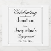 Étiquettes Pour Bouteilles De Liqueur Noms Customisés simples et élégants (Étiquettes simples)