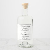 Étiquettes Pour Bouteilles De Liqueur Noms Customisés simples et élégants (Devant)
