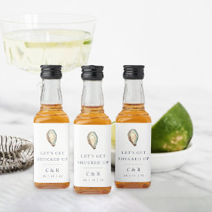 Étiquettes Pour Bouteilles De Liqueur On se fait baiser. Mariage d'huîtres côtières