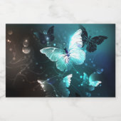 Étiquettes Pour Bouteilles De Liqueur Papillons de nuit (Étiquettes simples)