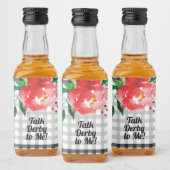 Étiquettes Pour Bouteilles De Liqueur Parle Derby à Moi Rose Mini Noir et Blanc (Bouteilles)