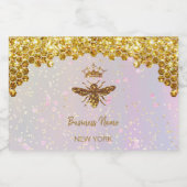 Étiquettes Pour Bouteilles De Liqueur parties scintillant simulée (Étiquettes simples)