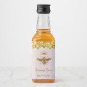 Étiquettes Pour Bouteilles De Liqueur parties scintillant simulée (Devant)