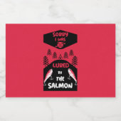 Étiquettes Pour Bouteilles De Liqueur Pêche saumon Canada (Étiquettes simples)