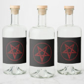 Étiquettes Pour Bouteilles De Liqueur Pentagram Red Devil (Bouteilles)