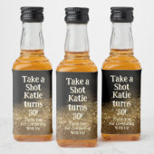 Étiquettes Pour Bouteilles De Liqueur Personalized Whiskey Bottle Label – Birthday Party (Bouteilles)