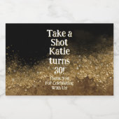 Étiquettes Pour Bouteilles De Liqueur Personalized Whiskey Bottle Label – Birthday Party (Étiquettes simples)