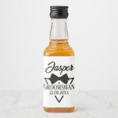 Étiquettes Pour Bouteilles De Liqueur Personnalisé pour Groomsman (Devant)