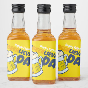 Étiquettes Pour Bouteilles De Liqueur Personnaliser Funny Unbeerlievable Papa