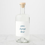 Étiquettes Pour Bouteilles De Liqueur Personnaliser ou Customiser (Devant)