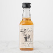 Étiquettes Pour Bouteilles De Liqueur Petit couple éffrayant (Devant)