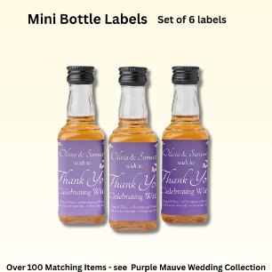 Étiquettes Pour Bouteilles De Liqueur Petits Étiquettes De Bouteille, Vin De Fleurs Mauv