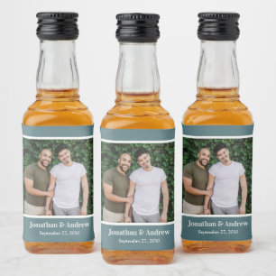 Étiquettes Pour Bouteilles De Liqueur Photo Mariage LGBTQ