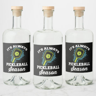 Étiquettes Pour Bouteilles De Liqueur Pickleball Drôle cadeaux de Pickleball