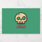Étiquettes Pour Bouteilles De Liqueur Poison (Étiquettes simples)