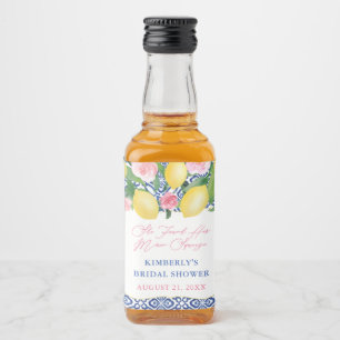 Étiquettes Pour Bouteilles De Liqueur Positano Lemons Main Squeeze Fête des mariées Fave