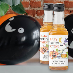 Étiquettes Pour Bouteilles De Liqueur Potion de fabrication de bébé Halloween Baby Showe