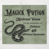 Étiquettes Pour Bouteilles De Liqueur Potion Magick (Étiquettes simples)