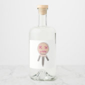 Étiquettes Pour Bouteilles De Liqueur Poupée vaudou (Devant)