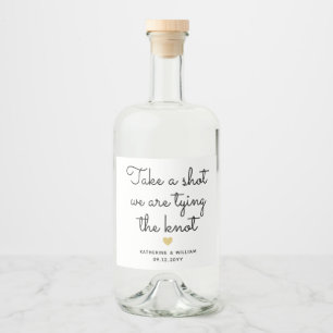 Étiquettes Pour Bouteilles De Liqueur Prenez Un Coup De Feu Nous Tient Le Couteau Avec L