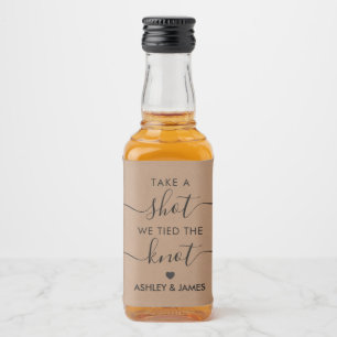 Étiquettes Pour Bouteilles De Liqueur Prenez un Shot Nous Nous Sommes Mariés Cadeau de M