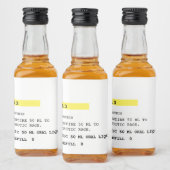Étiquettes Pour Bouteilles De Liqueur Prescription Faux Tonic Chill (Bouteilles)