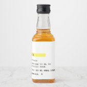 Étiquettes Pour Bouteilles De Liqueur Prescription Faux Tonic Chill (Devant)