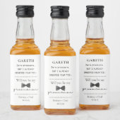 Étiquettes Pour Bouteilles De Liqueur Proposition de Groomsman Funny personnalisé (Bouteilles)