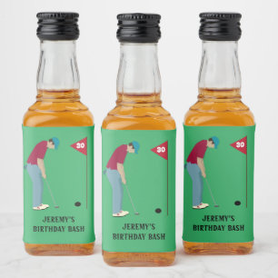 Étiquettes Pour Bouteilles De Liqueur Putage de golfeurs verts