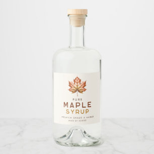 Étiquettes Pour Bouteilles De Liqueur Recette de sirop d'érable fait maison