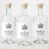 Étiquettes Pour Bouteilles De Liqueur Recette maison au sirop d'érable (Bouteilles)