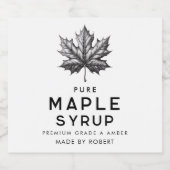 Étiquettes Pour Bouteilles De Liqueur Recette maison au sirop d'érable (Étiquettes simples)
