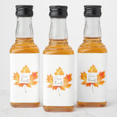 Étiquettes Pour Bouteilles De Liqueur Remerciez Fall Leaves Thankgiving (Bouteilles)