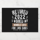 Étiquettes Pour Bouteilles De Liqueur Retired 2022 (Étiquettes simples)