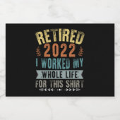 Étiquettes Pour Bouteilles De Liqueur Retired 2022 (Étiquettes simples)