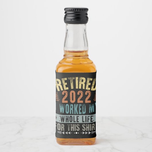 Étiquettes Pour Bouteilles De Liqueur Retired 2022 (Devant)