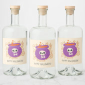 Étiquettes Pour Bouteilles De Liqueur Retro Halloween Lixir potion Éffrayante (Bouteilles)