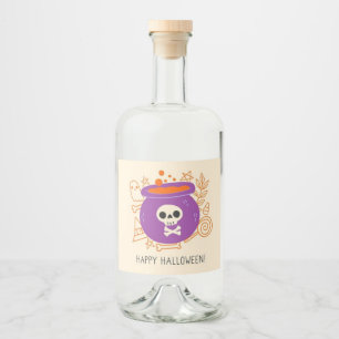 Étiquettes Pour Bouteilles De Liqueur Retro Halloween Lixir potion Éffrayante